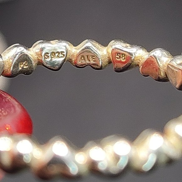 Retired Pandora Forever Love sterling silver ring - Picture 3 of 4